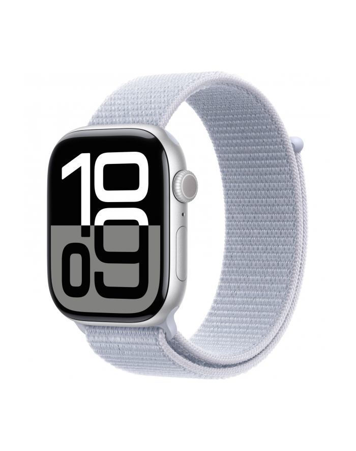 Apple Watch 10 46mm GPS+4G Alu Sport Loop Silver/Blue Cloud główny