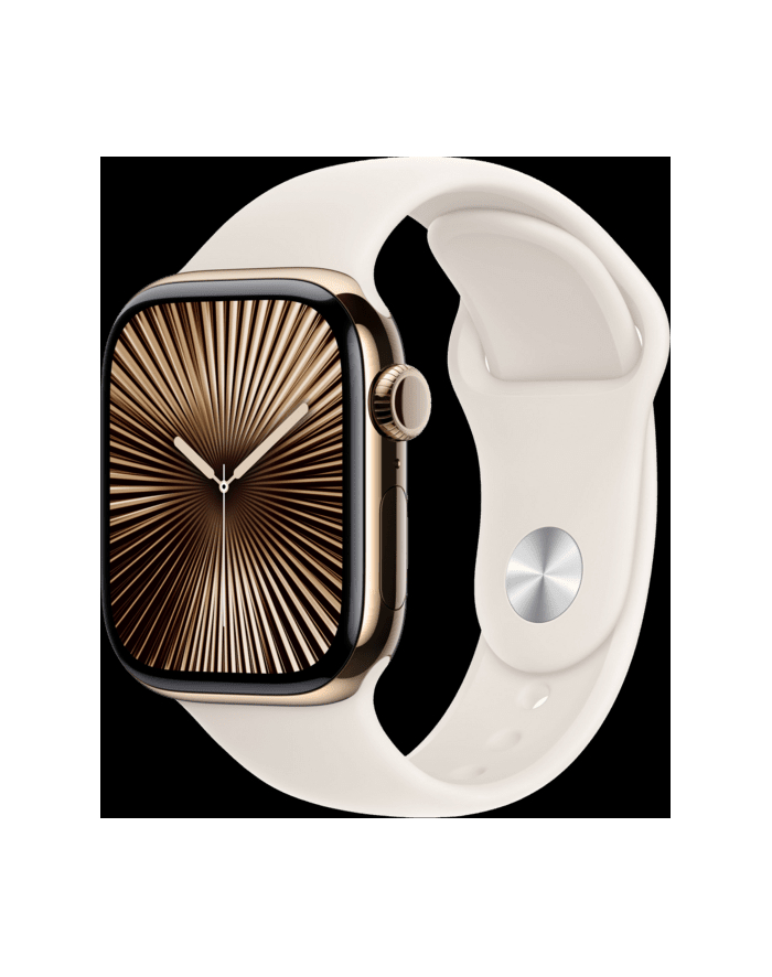 Apple Watch 10 42mm GPS+4G Titan Sport M/L Gold/Starlight główny