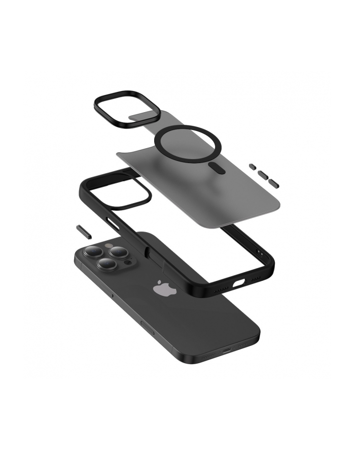 crong Etui z MagSafe Hybrid Frost MAG Cover do iPhone 16 (czarny) główny