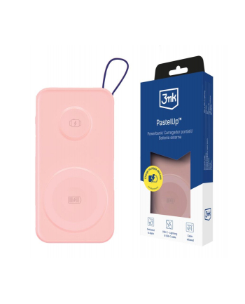 3mk pczerwonyection Powerbank 3mk PastelUp 10,000mAh 22.5W USB 1A1C - Pink