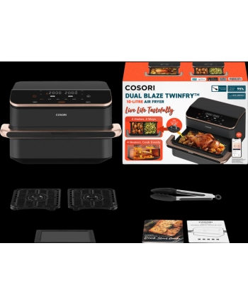 Cosori CAF-TF101S-AEUR Dual Blaze TwinFry czarny