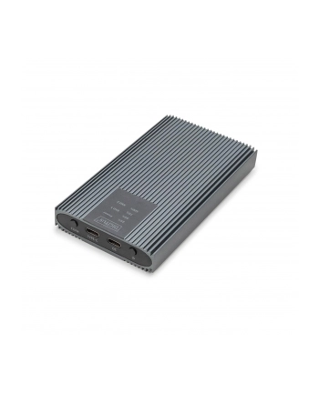 Obudowa/Stacja klonująca DIGITUS USB 3.1 Typ C na dyski SSD M.2 NVMe 20Gbps aluminiowa, beznarzędziowa