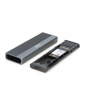 Obudowa DIGITUS USB 3.1 Typ C na dysk SSD M.2 NVMe 10Gbps + SATA 6Gbps aluminiowa, beznarzędziowa