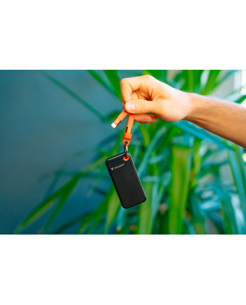 Dysk SSD zewnętrzny Verbatim Pocket SSD 1TB USB-C 3.2 Gen 2 czarny/pomarańczowy
