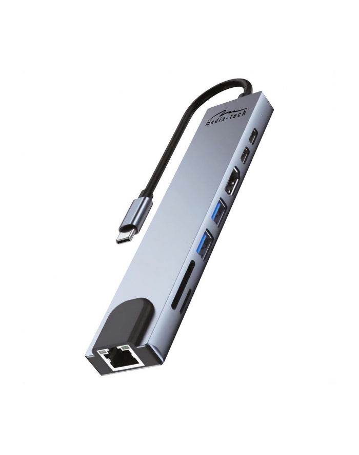 Stacja dokująca USB-C Media-Tech 8 in 1 GIGA LAN HUB MT5046 główny