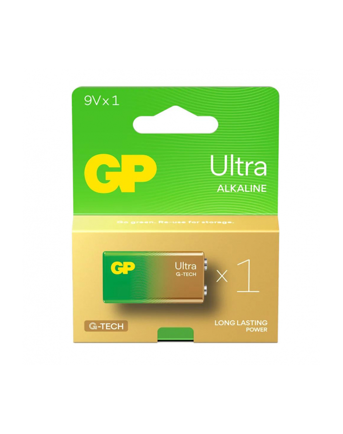 Bateria alkaliczna 6LR61 9V GP ReCyko Ultra alkaline G-TECH - 1 sztuka główny