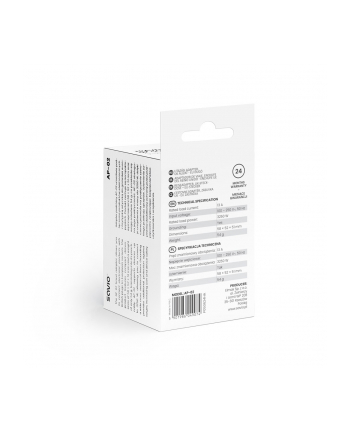 Adapter podróżny Savio AP-02 gniazdo UK - wtyk (wersja europejska)