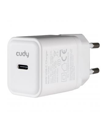 Ładowarka sieciowa Cudy GaN Charger CH20 20W USB-C PD 3.0 QC 3.0 (wersja europejska) Plug