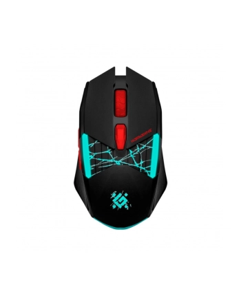 Mysz bezprzewodowa Defender HORRODINE GM-237 optyczna 3200dpi czarna RGB AKUMULATOR 6 przycisków Gaming