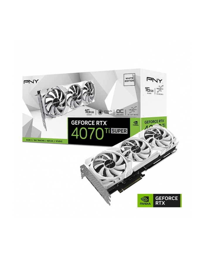 pny Karta graficzna GeForce RTX 4070 Ti SUPER 16GB VERTO OC WHITE główny