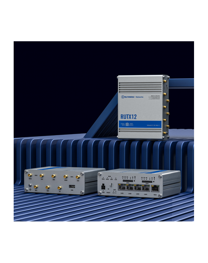 teltonika Router LTE RUTX12 (Cat 6), WiFi, BLE,  GNSS, Ethernet główny