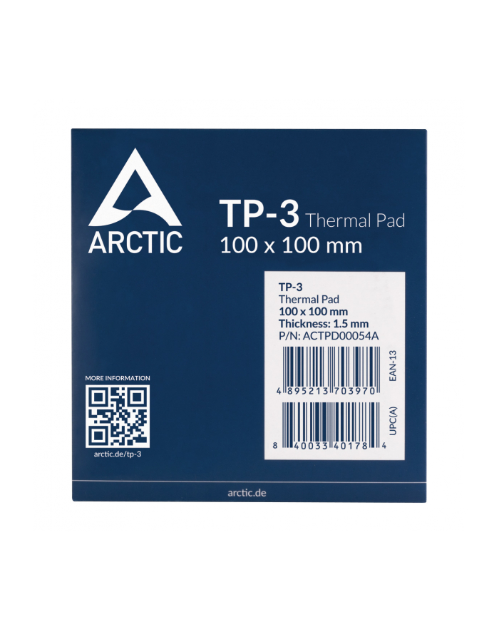 Thermopad Arctic TP-3 100x100mm 1.5mm (ACTPD00054A) główny