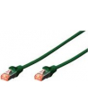 DIGITUS  - 10 SZTUK - KABEL KROSOWY CAT-6-1 M - EKRANOWANIE S-FTP - DRUTY MIEDZIANE - PŁASZCZ LSZH - KABEL SIECIOWY - ZIELONY  () - nr 4
