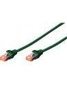 DIGITUS  - 10 SZTUK - KABEL KROSOWY CAT-6-1 M - EKRANOWANIE S-FTP - DRUTY MIEDZIANE - PŁASZCZ LSZH - KABEL SIECIOWY - ZIELONY  () - nr 6