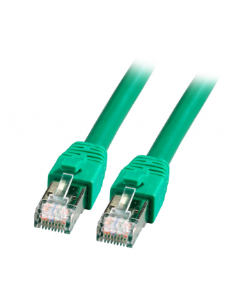 EFB-ELEKTRONIK EFB RJ45 KABEL KROSOWY S/FTP CAT8.1 LSZH GRUEN 2,0 M ŚREDNICA ZEWNĘTRZNA 8 MM STANDARDY TRANSFERU 25 GBIT 40 GBIT  ()