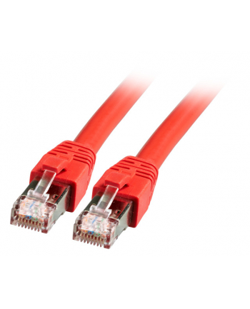 EFB-ELEKTRONIK EFB RJ45 KABEL KROSOWY S/FTP CAT8.1 LSZH CZERWONY 2,0 M ŚREDNICA ZEWNĘTRZNA 8 MM STANDARD PRZESYŁU 25 GBIT 40 GBIT  ()