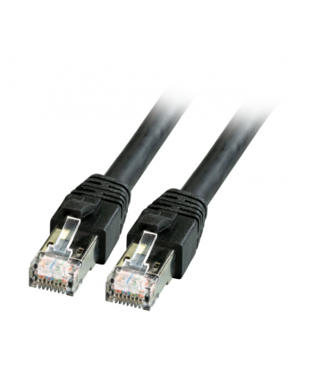 EFB-ELEKTRONIK EFB RJ45 KABEL KROSOWY S/FTP CAT8.1 LSZH CZARNY 2,0 M ŚREDNICA ZEWNĘTRZNA 8 MM STANDARD PRZESYŁU 25 GBIT 40 GBIT  ()