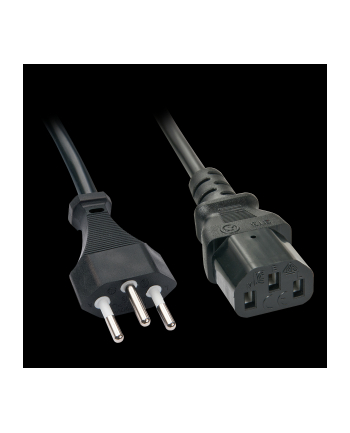 LINDY KABEL  30419 [1X ZŁĄCZE MĘSKIE SZWAJCARSKIE - 1X GNIAZDO IEC C13] 5 M  ()