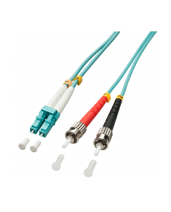 LINDY Patchcord światłowodowy LC/ST OM3 50/125um Multimode 2m (46381)