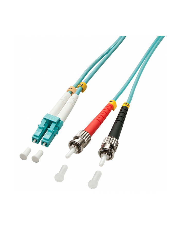 LINDY Patchcord światłowodowy LC/ST OM3 50/125um Multimode 2m (46381) główny