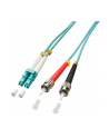 LINDY Patchcord światłowodowy LC/ST OM3 50/125um Multimode 2m (46381) - nr 2