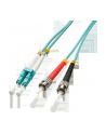LINDY Patchcord światłowodowy LC/ST OM3 50/125um Multimode 10m (46384) - nr 7