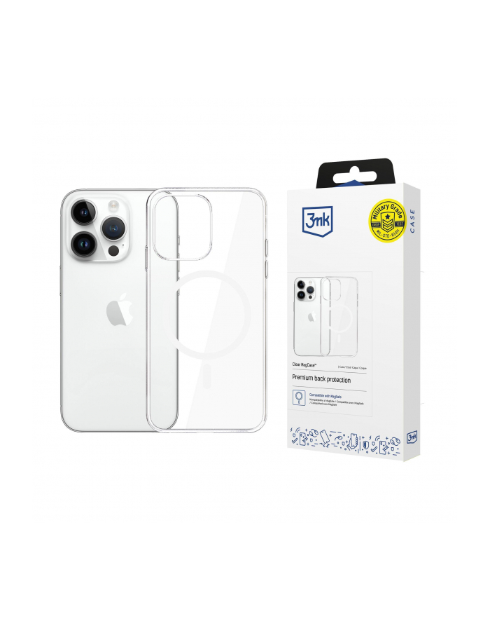 3mk pczerwonyection Etui na telefon 3mk do Apple iPhone 13 Pro Max z Mag Safe - przezroczyste Clear MagCase główny