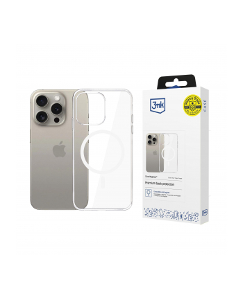 3mk pczerwonyection Etui na telefon 3mk do Apple iPhone 15 Pro Max z Mag Safe - przezroczyste Clear MagCase