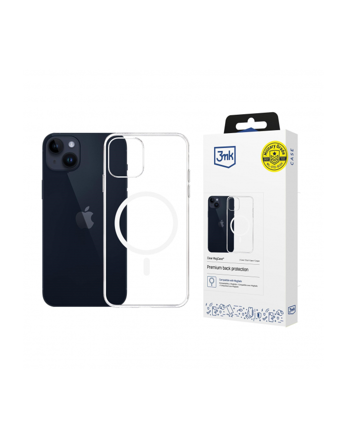 3mk pczerwonyection Etui na telefon 3mk do Apple iPhone 16 z Mag Safe - przezroczyste Clear MagCase główny