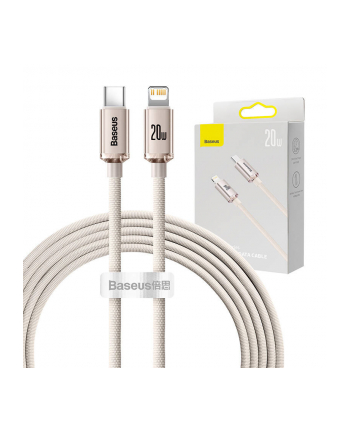 Baseus Crystal Shine USB-C do Lightning 20W, 2m (różowy) Kabel USB do iP nr 1