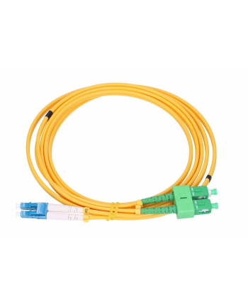 Extralink SC/APC-LC/UPC | Jednomodowy, Duplex, G652D, 3mm, 1m nr 1