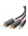 Ugreen 2x RCA (Cinch) jack 3.5 mm 1,5m czarny - nr 3
