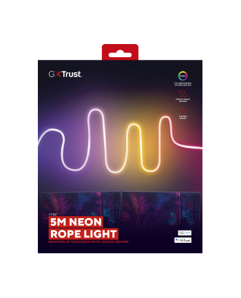 trust Taśma świetlna GXT904 VYBZ RGBIC LED NEON LIGHT 5m