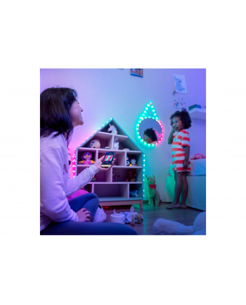 twinkly Inteligentne lampki dekoracyjne Strings USB-C (Candies) 100 LED RGB, serca, przezroczysty przewód, 6 m