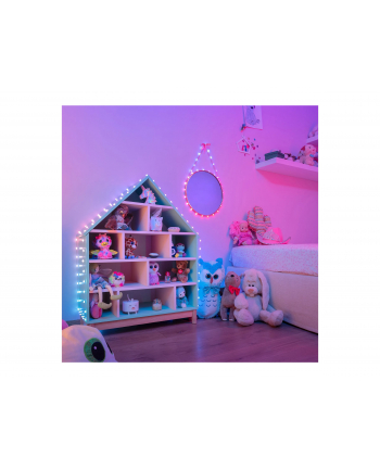 twinkly Inteligentne lampki dekoracyjne Strings USB-C (Candies) 100 LED RGB, serca, przezroczysty przewód, 6 m