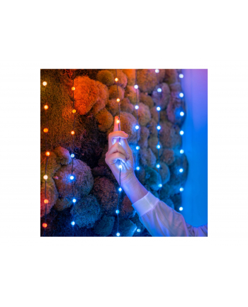 twinkly Inteligentne lampki dekoracyjne Strings USB-C (Candies) 200 LED RGB, perły, zielony przewód, 12 m