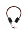Słuchawki nauszne Jabra Evolve 40 MS Stereo, czarno-czerwone - nr 1