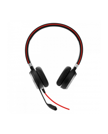 Słuchawki nauszne Jabra Evolve 40 MS Stereo, czarno-czerwone