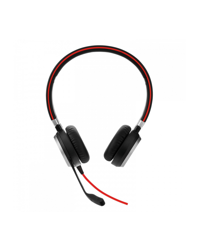Słuchawki nauszne Jabra Evolve 40 MS Stereo, czarno-czerwone główny