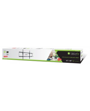 Uchwyt ścienny LCD/LED Techly 42''-80'', 60 kg slim