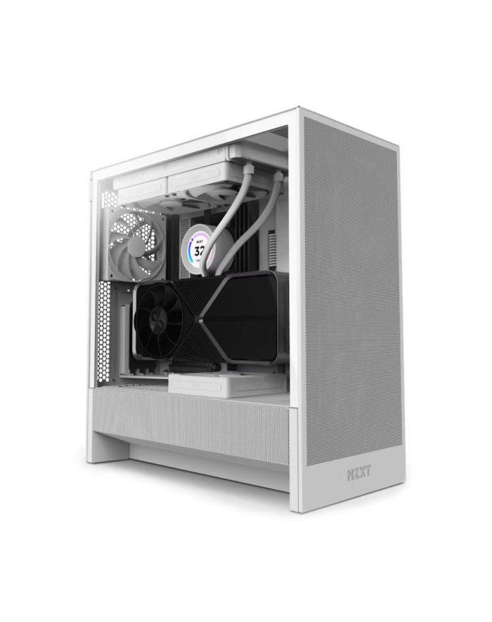 Obudowa NZXT H5 Flow (2024) Midi Tower z oknem Biała główny