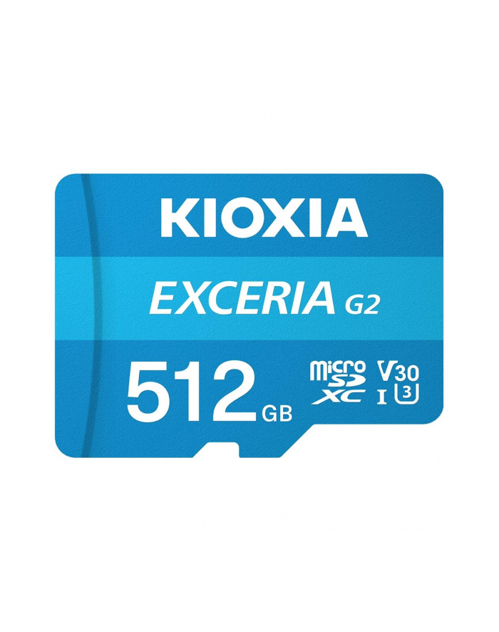 Karta pamięci MicroSDXC KIOXIA EXCERIA G2 512GB UHS-III Class 10 V30 + adapter główny