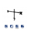 Uchwyt biurkowy na dwa monitory Akyga AK-MB-02 ramiona 2x10kg VESA 75x75mm / 100x100mm 15-32'' - nr 1