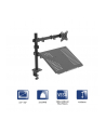 Uchwyt biurkowy do monitora i laptopa Akyga AK-MB-04 regulowane ramię 10kg VESA 75x75mm / 100x100mm 15-32'' - nr 1