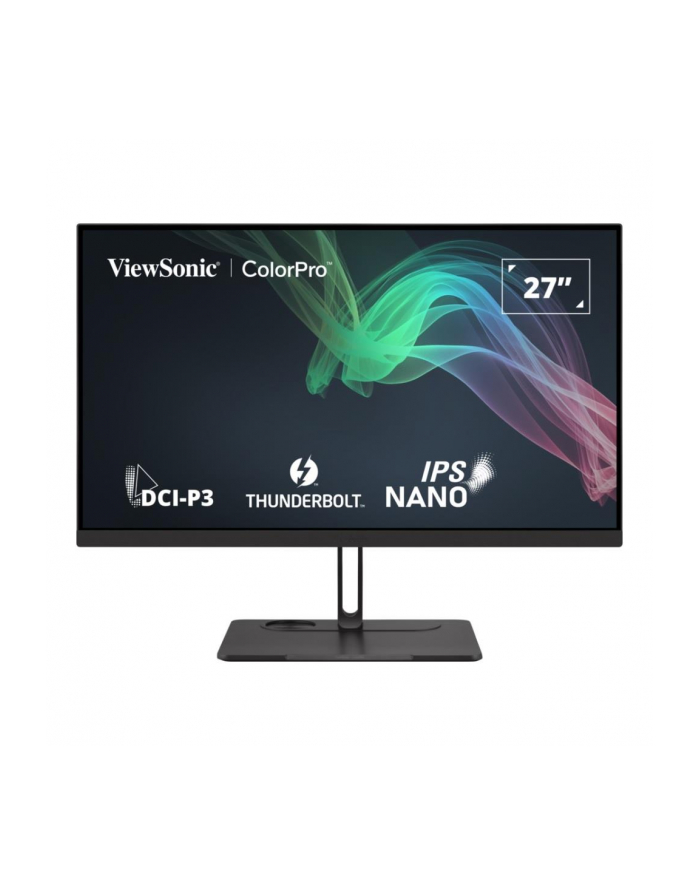 viewsonic europe Monitor ViewSonic 27'' VP2776T-4K ColorPro IPS 4K UHD 60Hz 2xHDMI DP HUB USB 2xThunderbolt RJ-45 głośniki główny