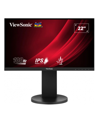 viewsonic europe Monitor ViewSonic 21,5'' VG2208A Ergonomic Monitor IPS FHD 100Hz HDMI DP HUB USB głośniki