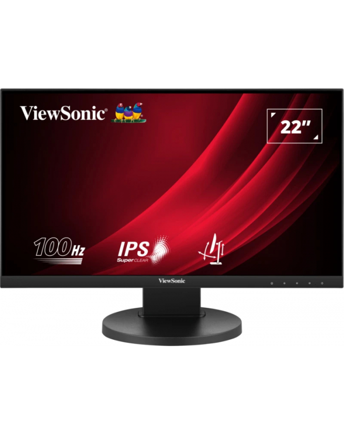 viewsonic europe Monitor ViewSonic 21,5'' VG2208A Ergonomic Monitor IPS FHD 100Hz HDMI DP HUB USB głośniki główny