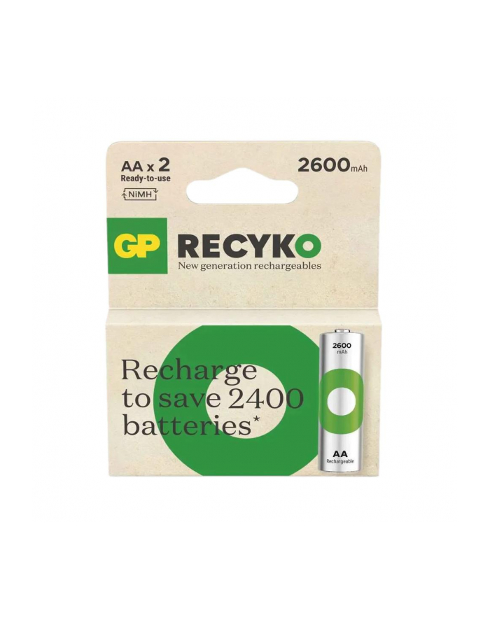 Akumulatorki AA/R6 GP ReCyko Ni-MH 2600mAh - 2 sztuki główny
