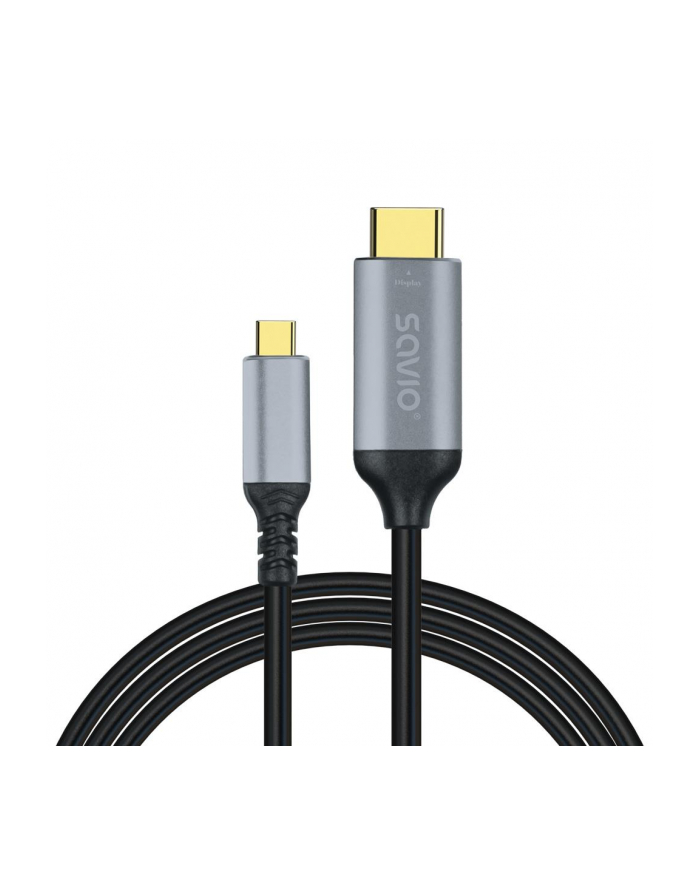 Kabel adapter Savio CL-184 USB-C do HDMI v2.0b, 3m, miedź główny