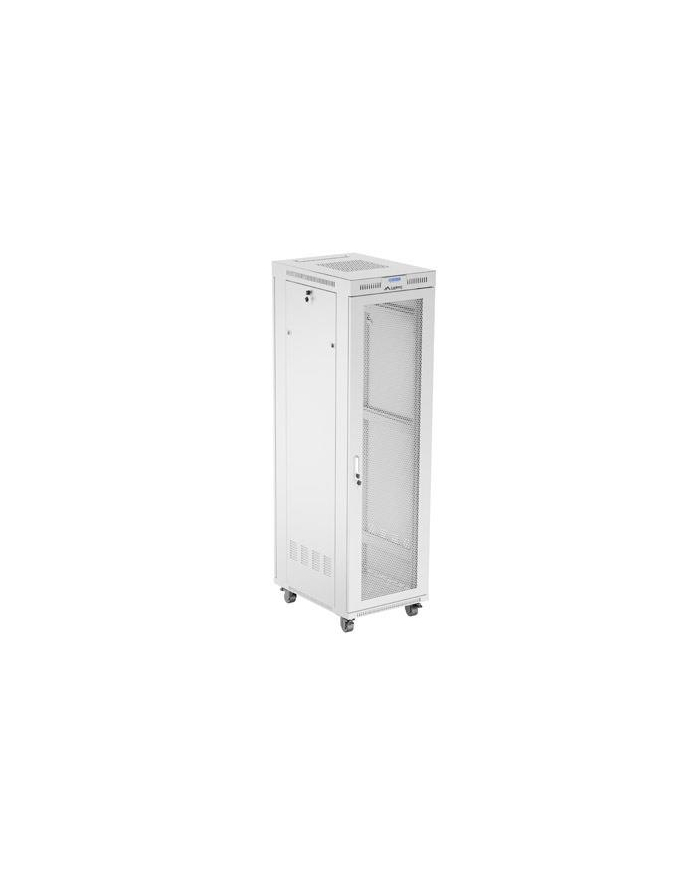 Szafa instalacyjna Rack stojąca 19'' 42U 600x800 szara drzwi perforowane LCD Lanberg (flat pack) główny